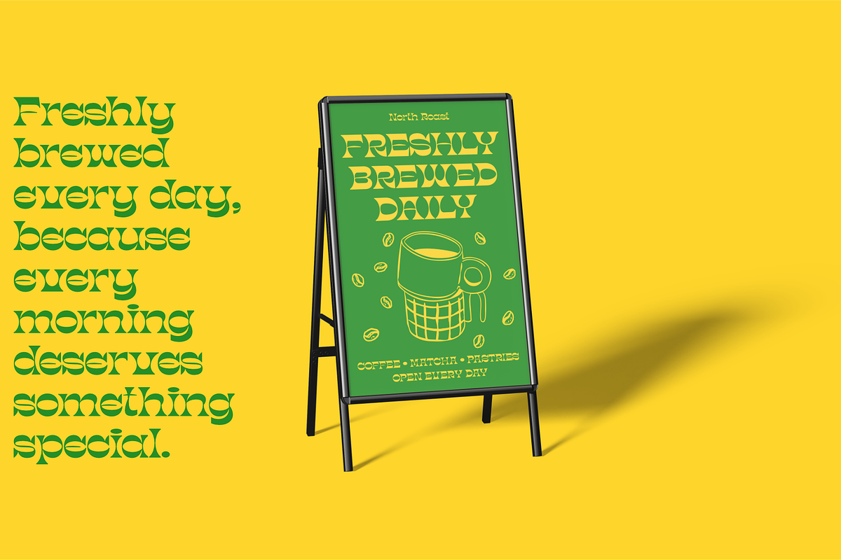 Grovine – Retro Groovy Display Font, a Serif Font by Namela Studio (Photo 8 of 10)