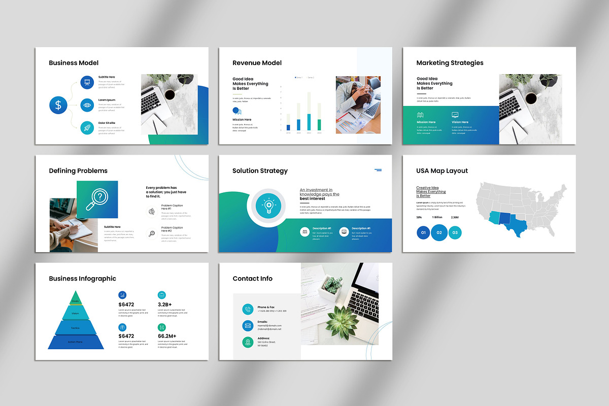 Business Plan Presentation Template, a Presentation Template by Studio_Clarity (Photo 5 of 5)
