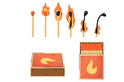 Burning Matches Set, an Illustration by Milota (Thumbnail 2 of 3)