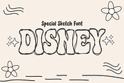 Cartoon Sketch - Outline Font Types, a Font by KiddoGlyphs Studio (Thumbnail 2 of 3)