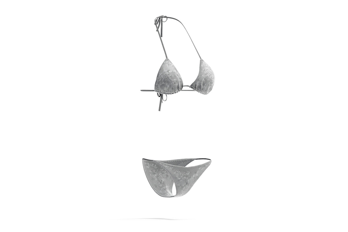 Black Summer Women Bikini 3D Model, an Object 3D Model by rebrandy (Photo 9 of 10)