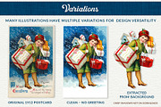 Complete Vintage Christmas Graphics, a Seasonal Illustration by French Kiss Collections (Thumbnail 4 of 28)