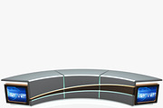 TV Studio Desk Collection (12 PCS), a Furniture 3D Model by akerStudio (Thumbnail 54 of 153)