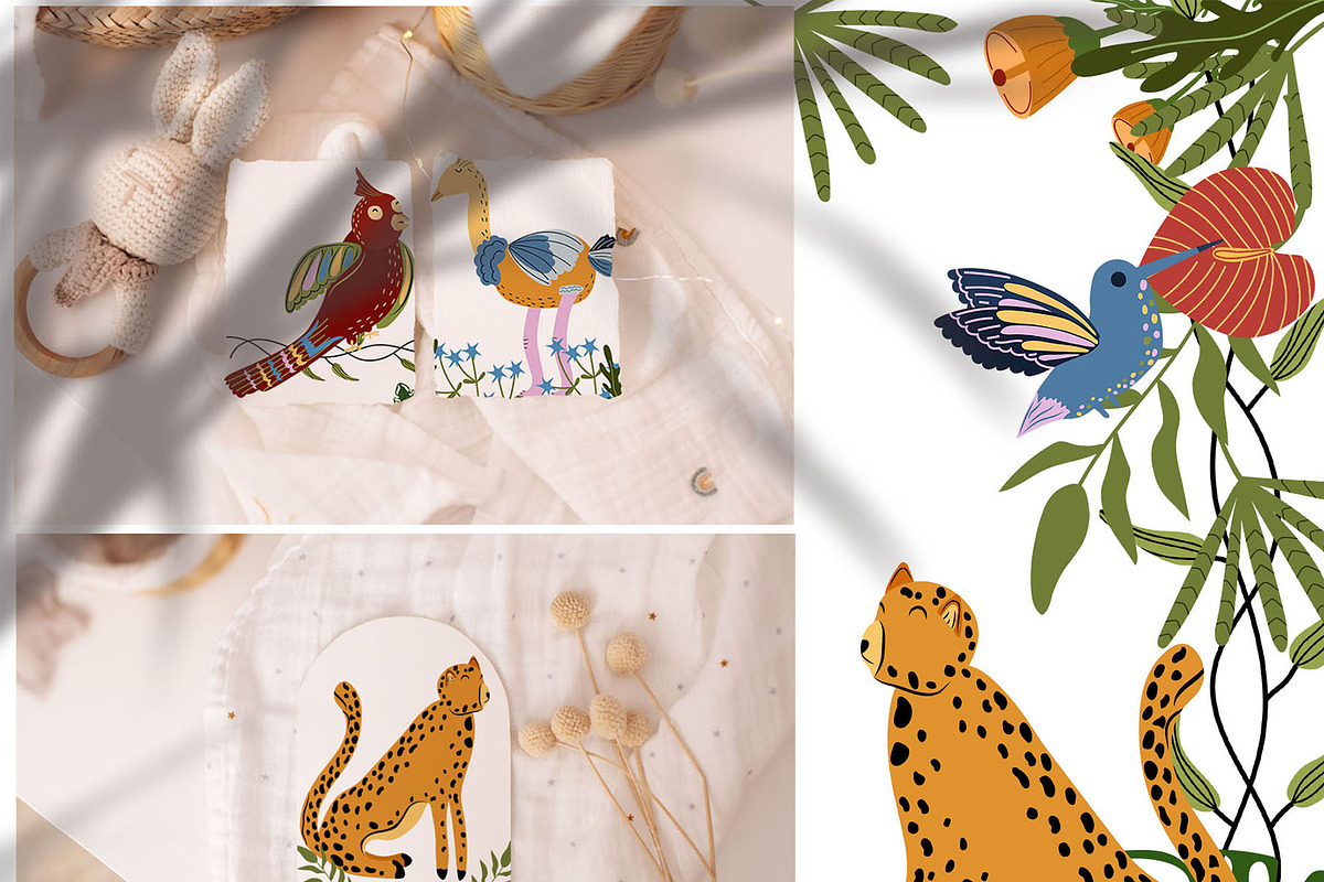 Jungle Animals collection, an Animal Illustration by Usis (Photo 6 of 20)