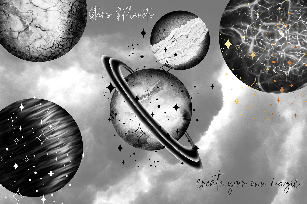 SACRED GALAXY YOGA. MAGICAL BUNDLE, an Illustration by ArtOLB (Photo 7 of 12)