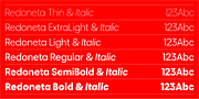 Redoneta, a Sans Serif Font by Rafael Jordan (Thumbnail 3 of 9)