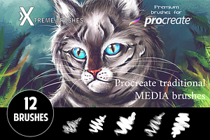 Procreate Traditional Media Brushes