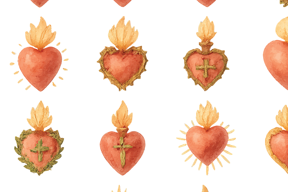 Sacred Heart Set, an Object Graphic by RT Studio (Photo 2 of 3)