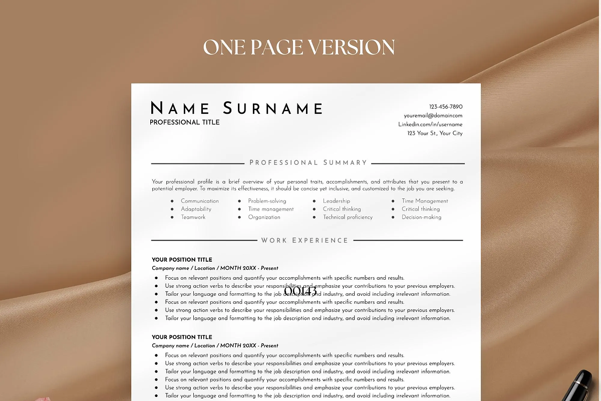 Clean Resume Template Google Docs, a Resume Template by OkiDocs Resume Templates (Photo 8 of 11)