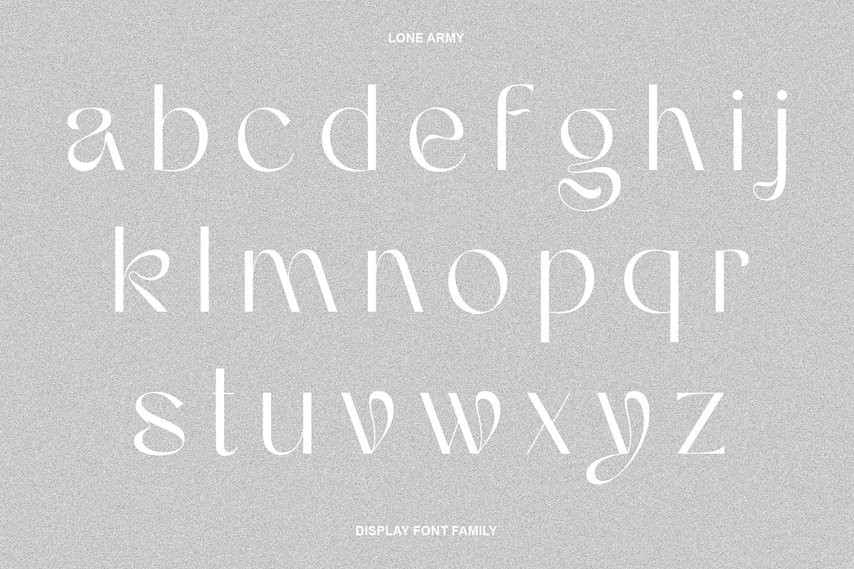 Armany - Display Font Family, a Sans Serif Font by LoneArmy (Photo 12 of 16)