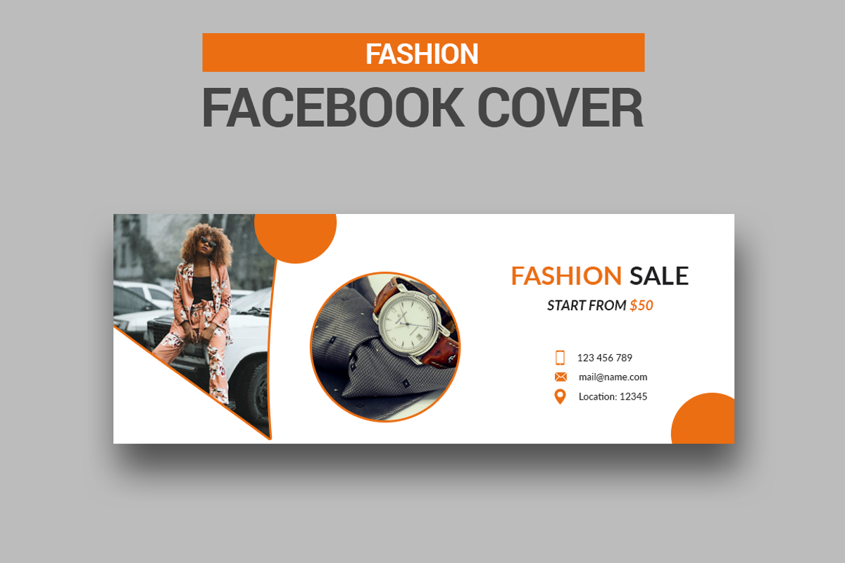 Fashion Facebook Cover, a Social Media Template by Creatricks