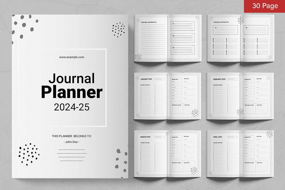 Planner Template Bundle, a Stationery Template by ContestDesign (Photo 33 of 39)