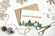 Watercolor Christmas trucks, an Object Graphic by Ana-Sakuta (Thumbnail 3 of 19)