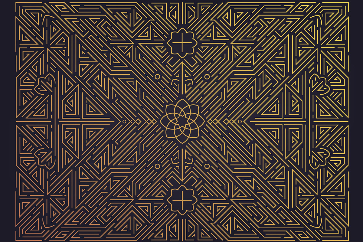 Art Deco Geometric Design Elements, a Pattern Graphic by Marylia (Photo 2 of 13)