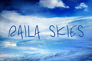 Raila Skies, a Script Font by TypeKatsu (Thumbnail 1 of 4)