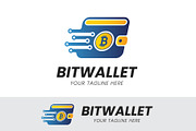 Cryptocurrency Bitcoin Wallet Logo, a Branding & Logo Template by Design Box (Thumbnail 1 of 2)
