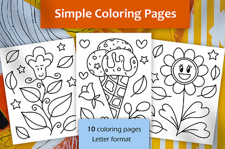 Simple Positive Coloring Cards
