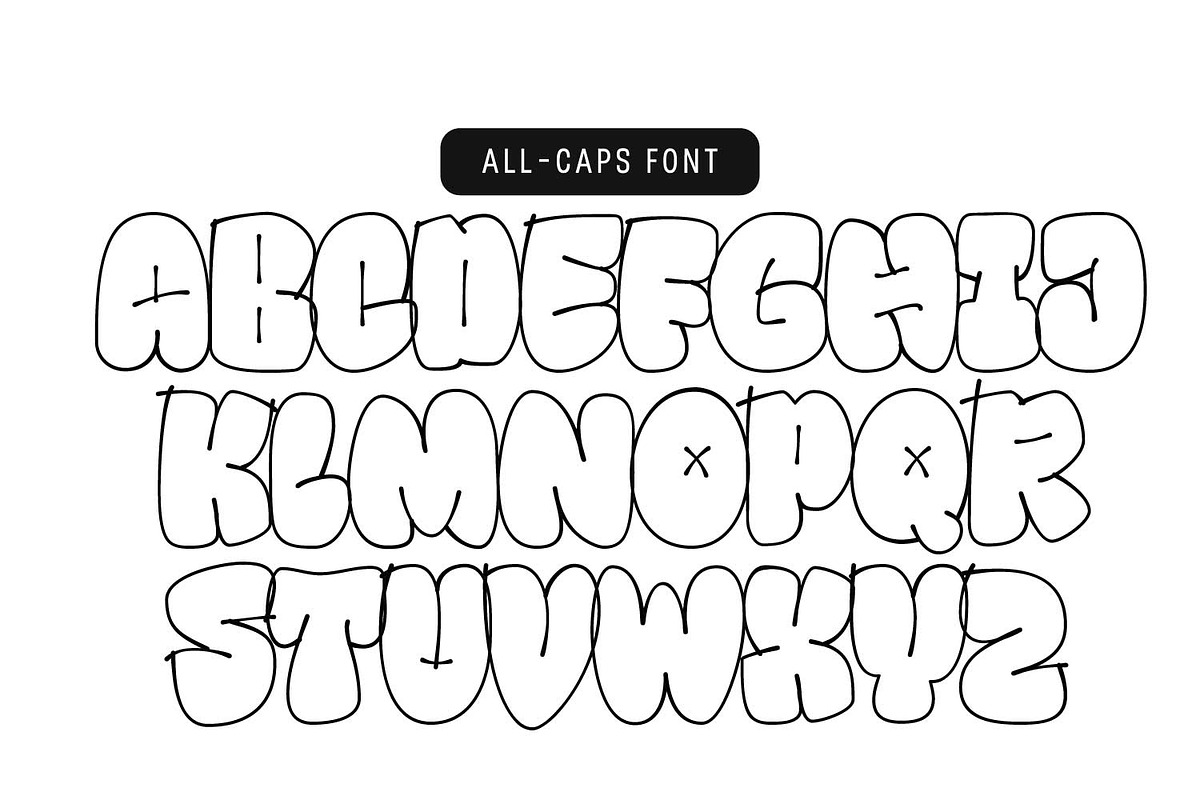 Shofly - Throw up Graffiti, a Blackletter Font by Ridha-38.lineart (Photo 3 of 10)