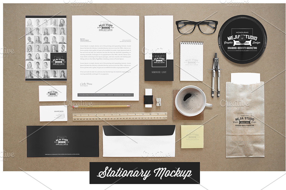 Identity/Branding Mock-ups, a Product Mockup by eamejia (Photo 1 of 2)