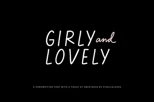 Handwritten Sans Serif Girly Font
