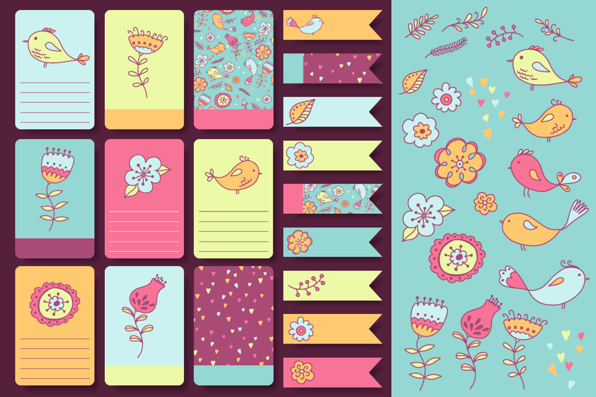 Summer doodles | patterns & cards, a Pattern Graphic by OkPen (Photo 3 of 5)