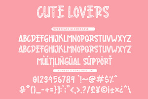 Cute Lovers - A Display Font