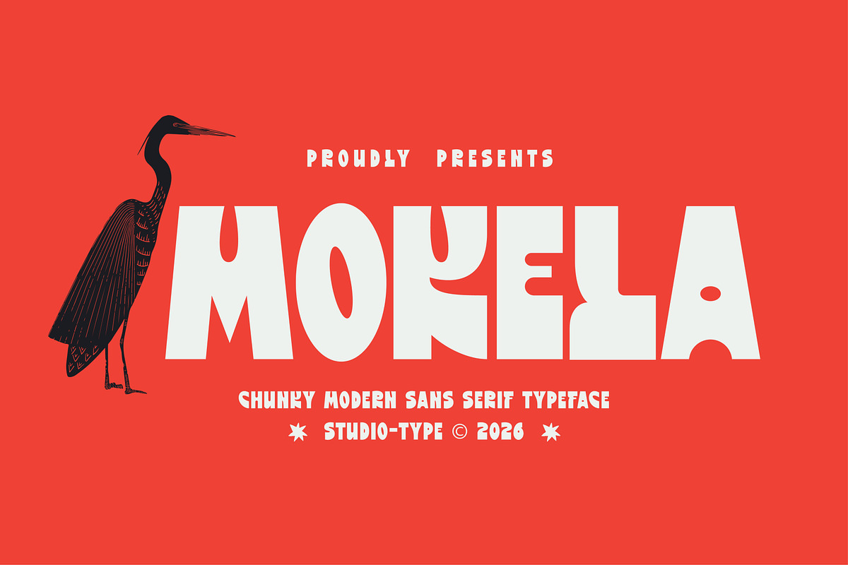Mokela - Chunky Sans Serif, a Sans Serif Font by VASTARD STUDIO (Photo 10 of 10)
