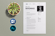 Modern Resume Template CV, a Resume Template by Pixelpick (Thumbnail 4 of 6)