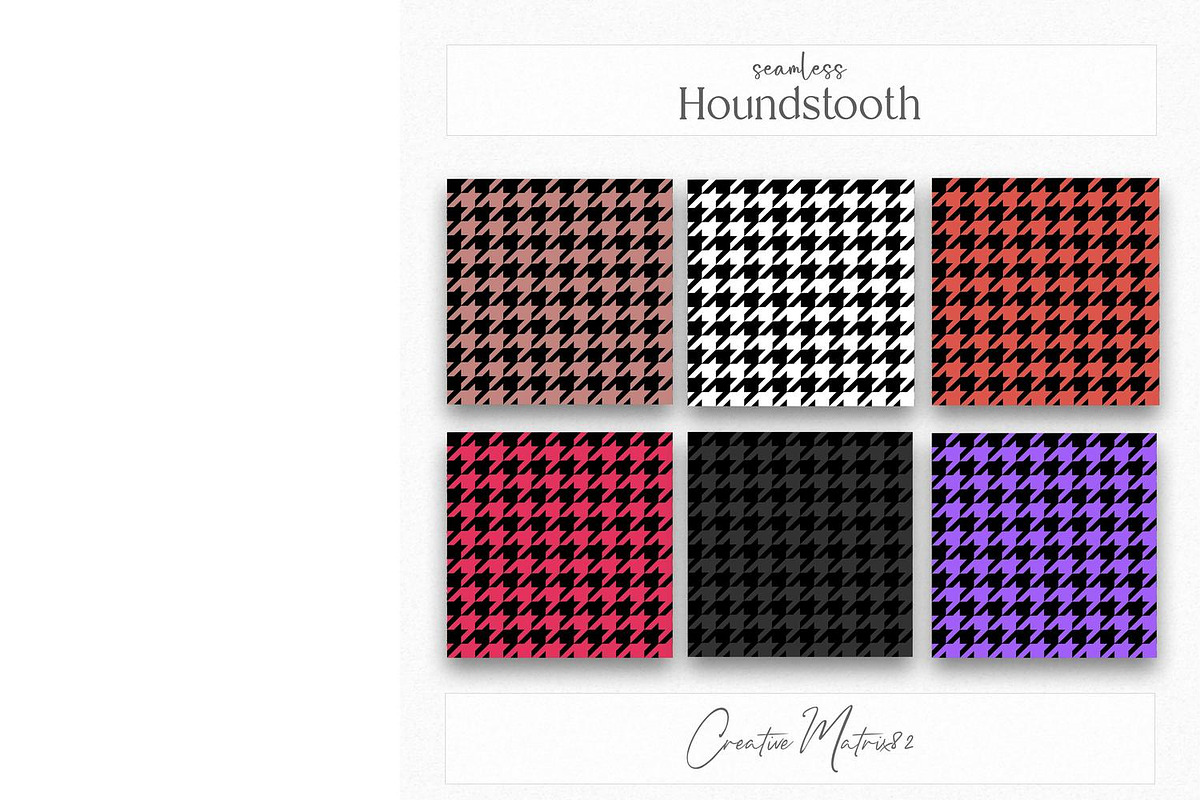Houndstooth Seamless Patterns, a Texture Graphic by Creative Matrix82 (Photo 4 of 7)