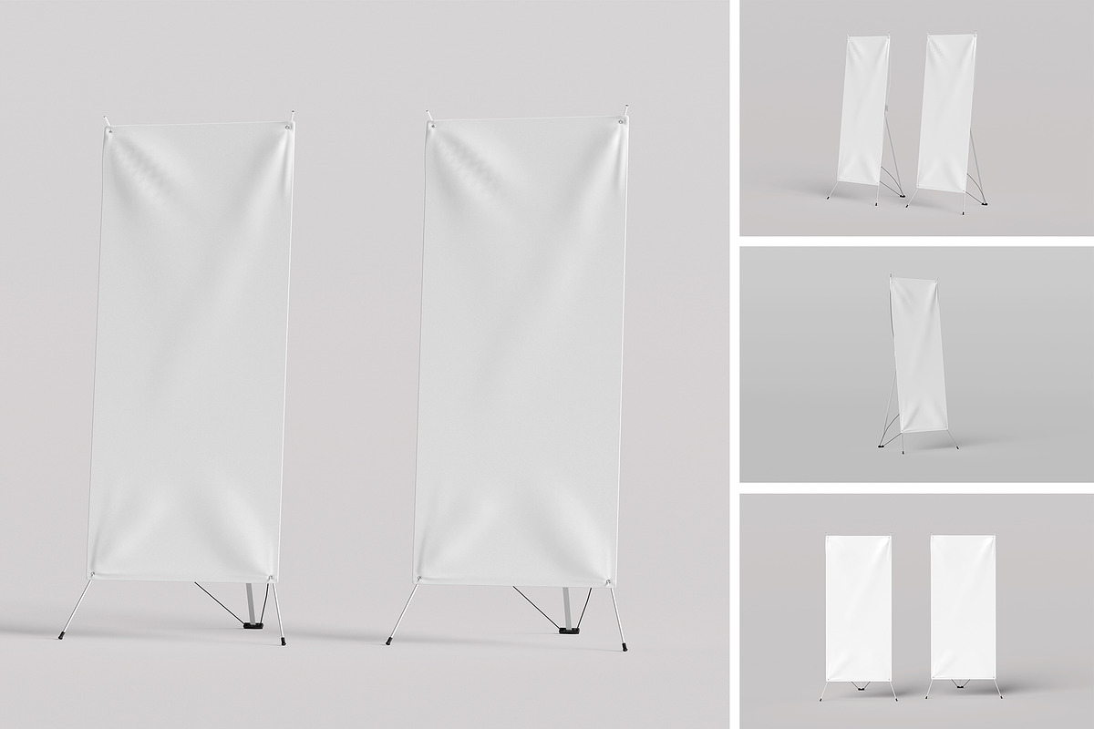 X-Stand Banner Mockup, an Advertising Mockup by Afif_studio (Photo 9 of 9)