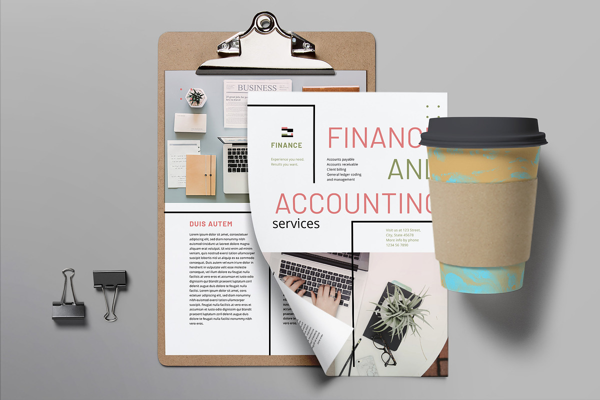 Finance and Accounting Print Pack, a Poster Template by TemplatesNow!