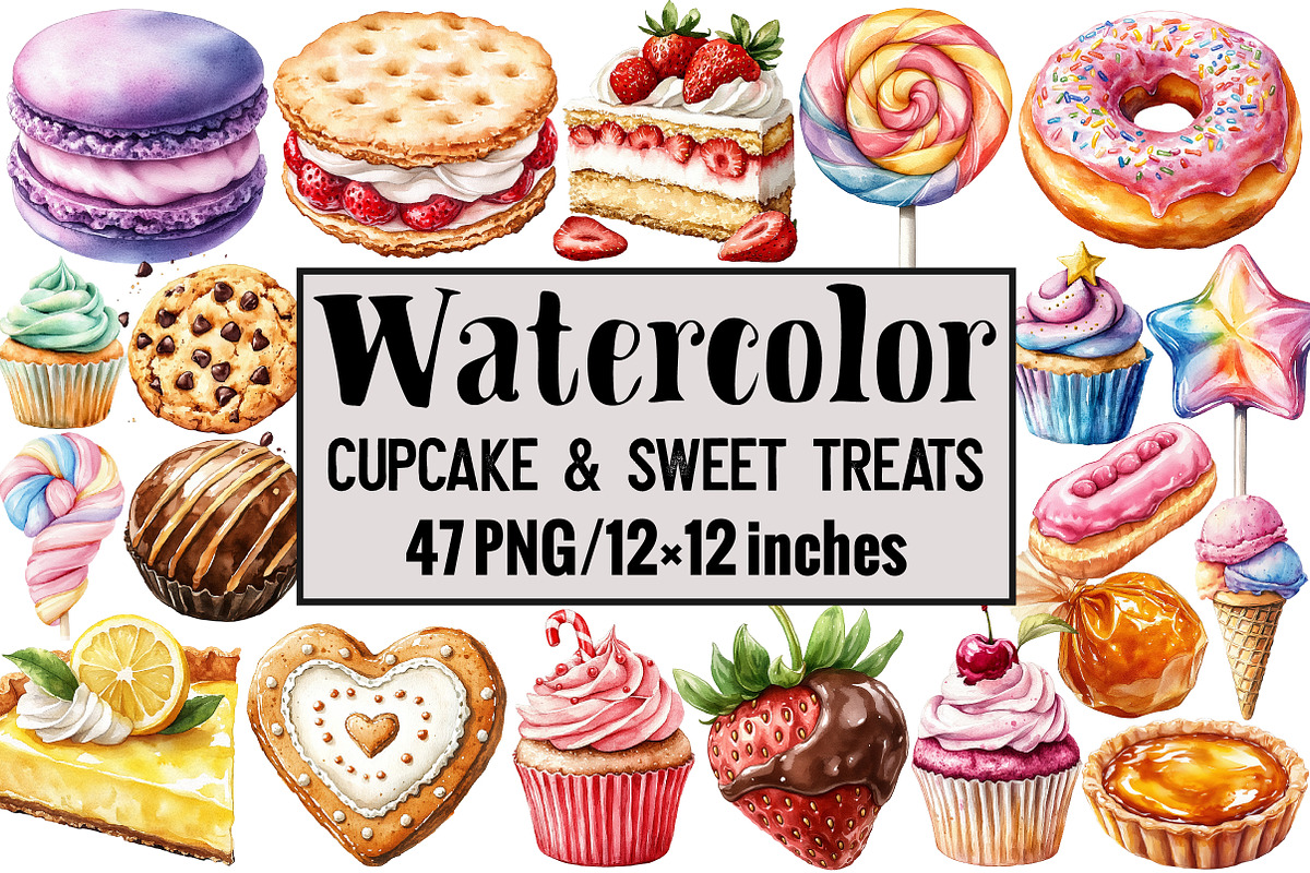 Cupcake & Sweet Treats, an Illustration by Design Market (Photo 1 of 4)