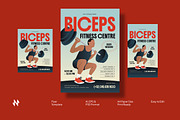 Modern Fitness Center Flyer, a Flyer Template by Neermana (Thumbnail 1 of 4)