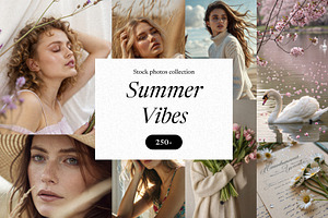 Summer Aesthetic Stock Photo Bundle, a Photo by Helospace