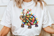 Watercolor Christmas Turtle Clipart, an Illustration by CraftArtStudio (Thumbnail 3 of 6)
