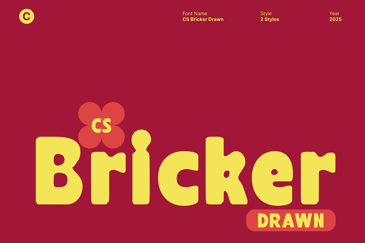 CS Bricker Drawn, a Sans Serif Font by Craft Supply Co. (Photo 1 of 8)