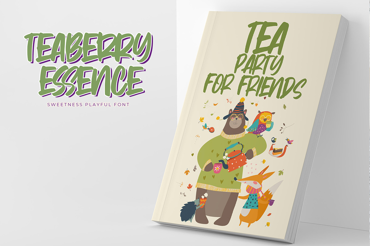 Teaberry Essence - Sweetness Playful, a Font by Gassstype (Photo 5 of 8)