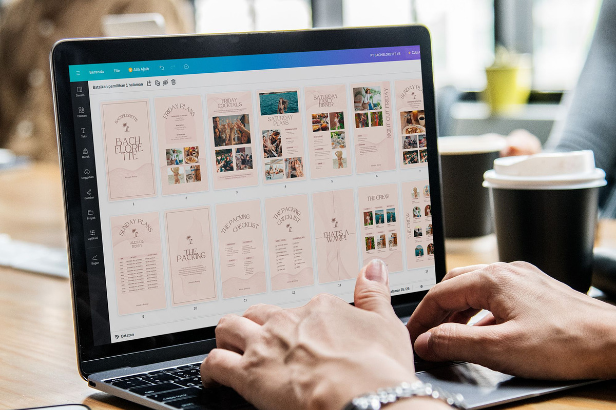 PInk Bachelorette Itinerary Canva, a Presentation Template by SKY CREATION (Photo 6 of 7)