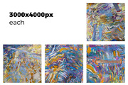 Hand-drawn pastel color artwork, a Texture Graphic by Oleg and Katja (Thumbnail 3 of 14)