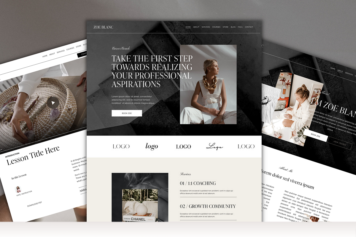 Squarespace Website Theme Template, a Squarespace Template by Peachy Branding (Photo 3 of 9)