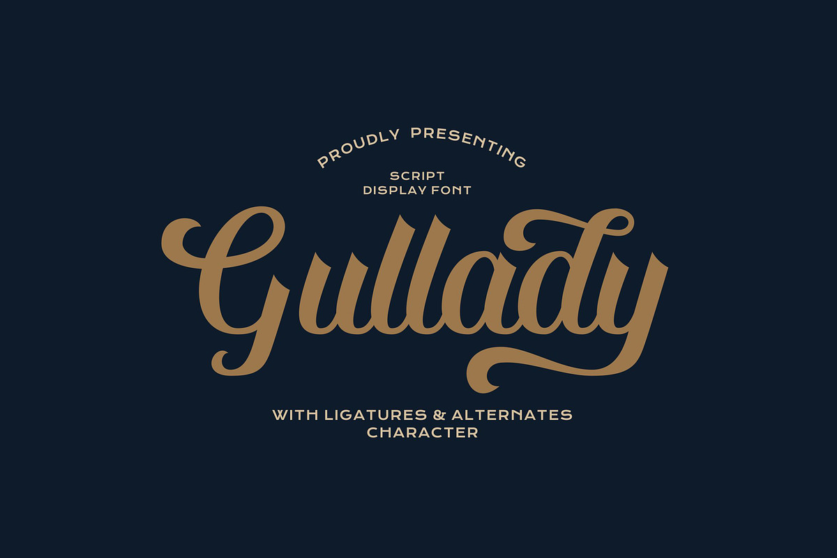 Gullady - Vintage Script Typeface, a Script Font by Imoodev (Photo 6 of 6)
