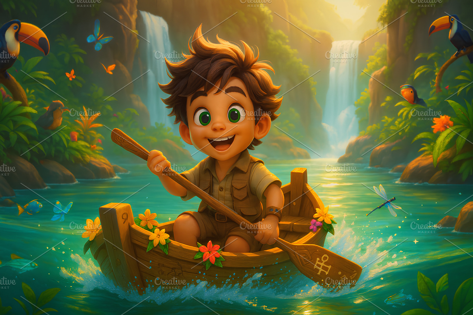 Jungle River Adventurer, a Photo by Caseystudiox