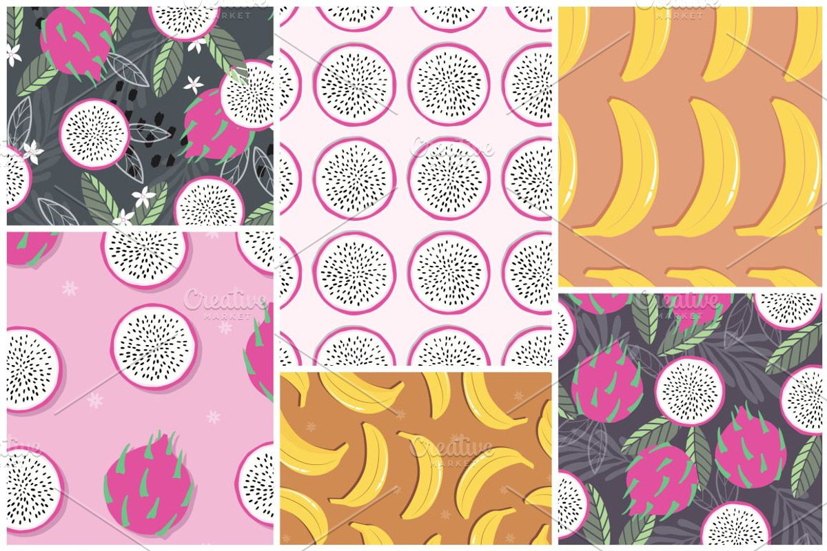 55 Tropical Fruit Seamless Patterns, a Pattern Graphic by Blue Lela Design (Photo 11 of 15)