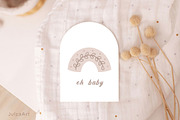 Newborn Baby Girl Clipart, an Object Illustration by JulzaArt (Thumbnail 5 of 7)