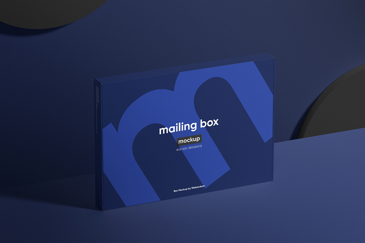 European Mailing Box Mockup, a Packaging Mockup by WebAndCat (Photo 12 of 15)