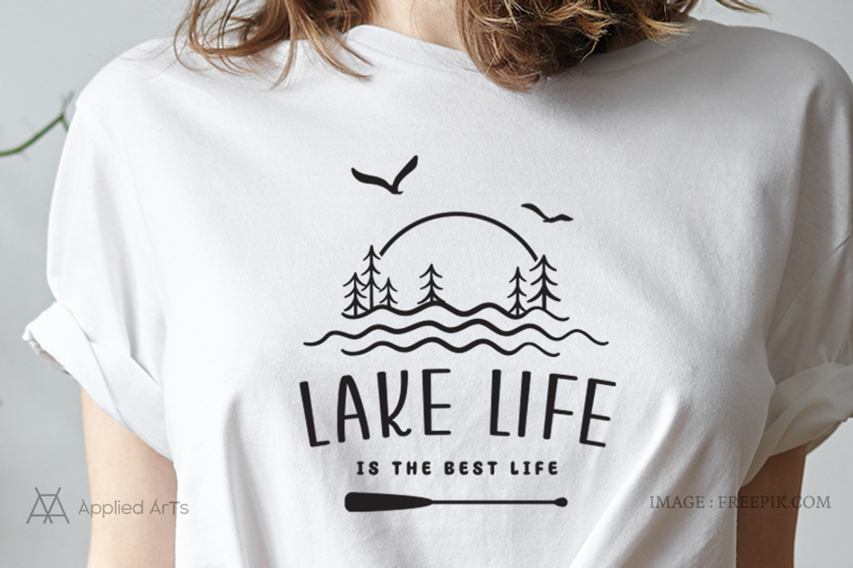 Lake Life is the Best Life SVG, an Object Graphic by Applied Arts (Photo 4 of 6)