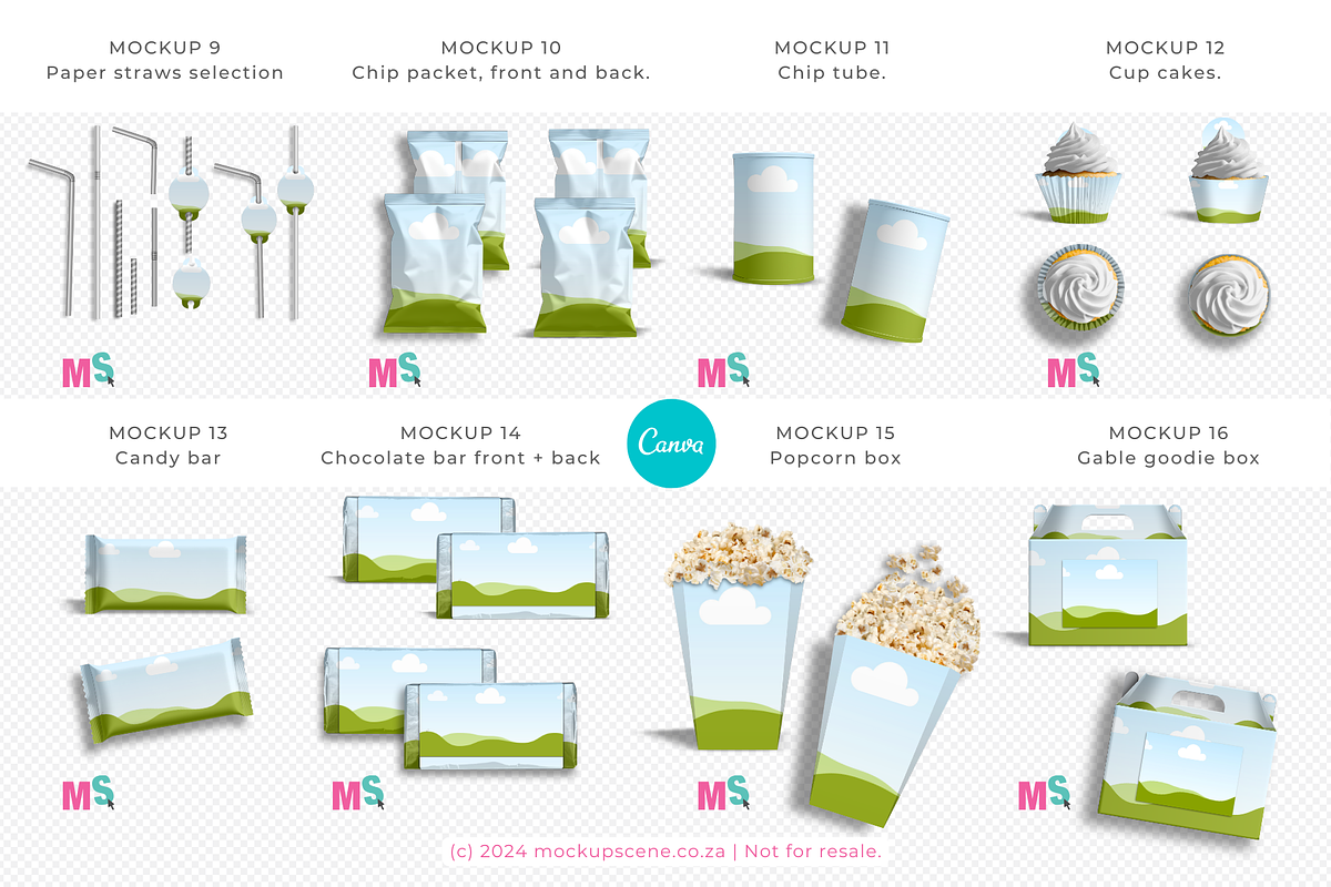 Party Printables Canva Mockup Set, a Packaging Mockup by Mockup Scene (Photo 5 of 12)