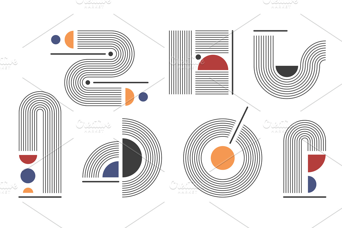 Abstract mid century modern, an Illustration by art PVP - market