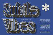 Golften 3D, a Serif Font by Craft Supply Co. (Thumbnail 3 of 8)