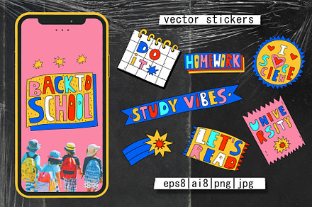 Motivation to study-lettering set
